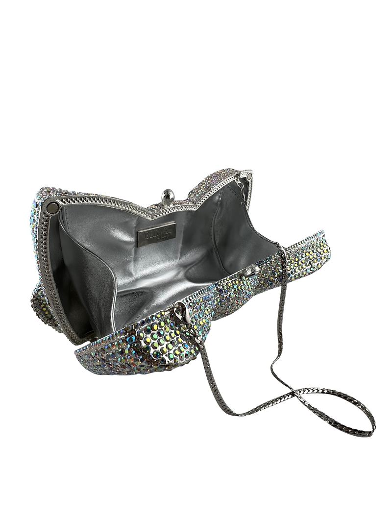 Crystal Bow Clutch Bag - Bling Pockets