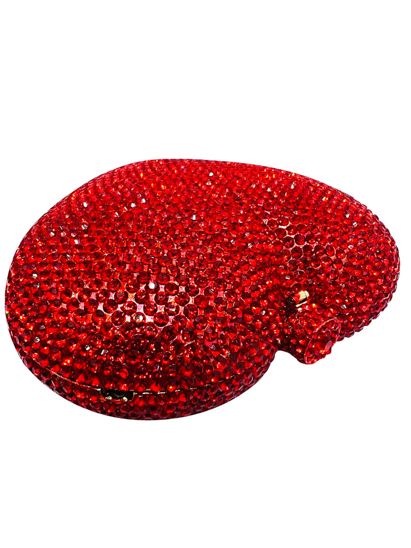 Crystal Hearts Clutch Bag - Bling Pockets