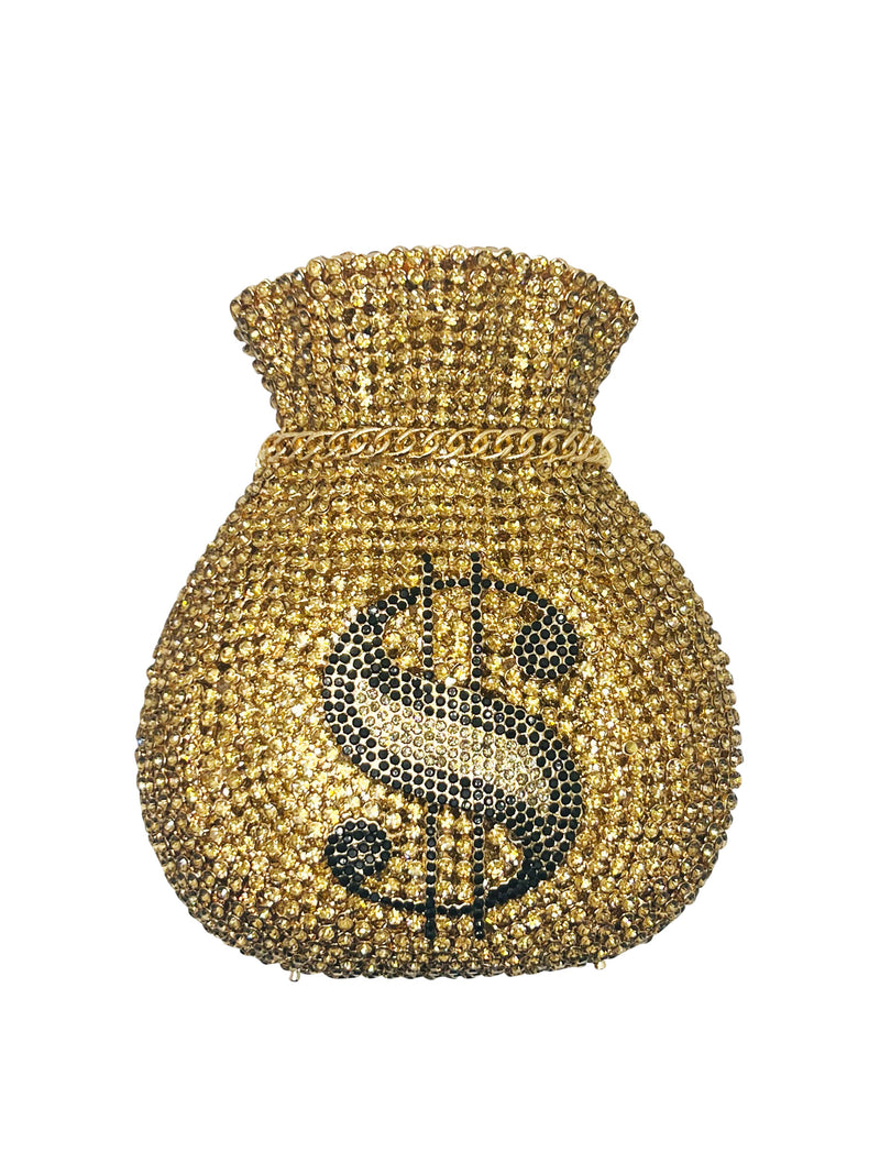 Crystal Money Clutch Bag - Bling Pockets